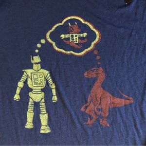 NWT Dinobyte Robot Dinosaur T-Shirt 2XL Science Fiction Comic Humour